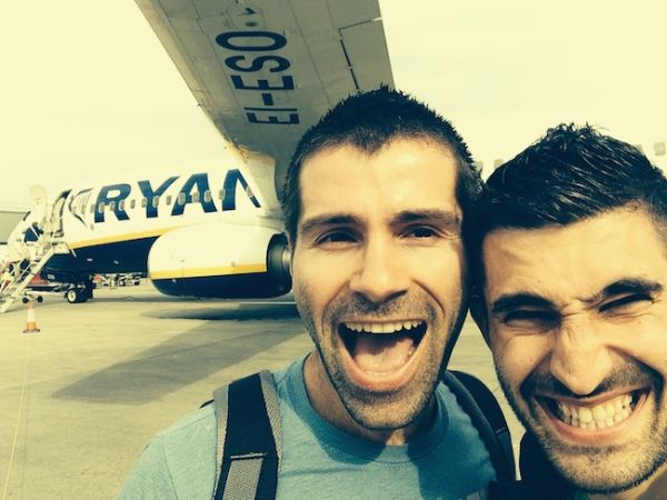 Ryanair selfie and first steps on Latvian soil
