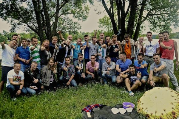 Barbecue à la Russe avec nos amis de Moscou