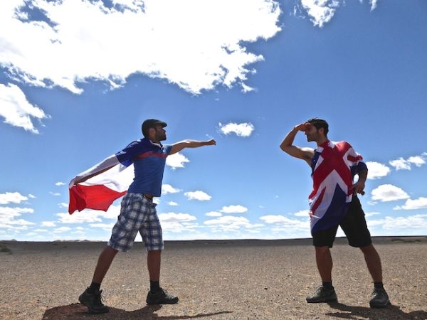 Super français et Super anglais dans le désert de Gobi