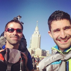 Selfie Moscou station de léningrad