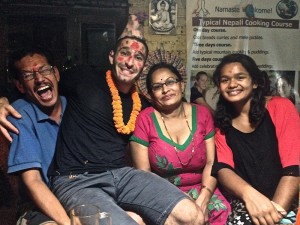 Stefan fête son anniversaire à Katmandou nepal